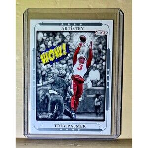 Trey Palmer 2023 SAGE NFL Artistry Football #117 Card